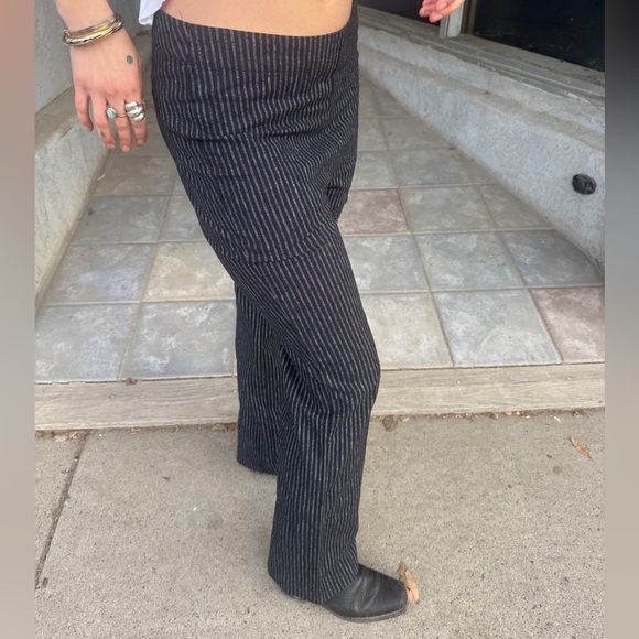 Sundance Linen Blend Pinstripe Tailored Trousers – Size 8 NWOT - Picture 4 of 10